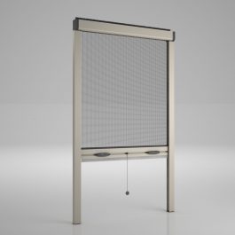 Mini Zanzariera Verticale a Molla 31mm con Guida Antivento